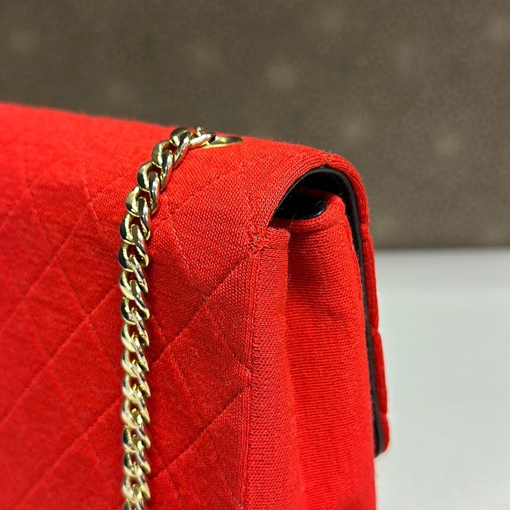 🔥🔥🔥Authentic Chanel Red Classic Flap Bag - Picture 11 of 15